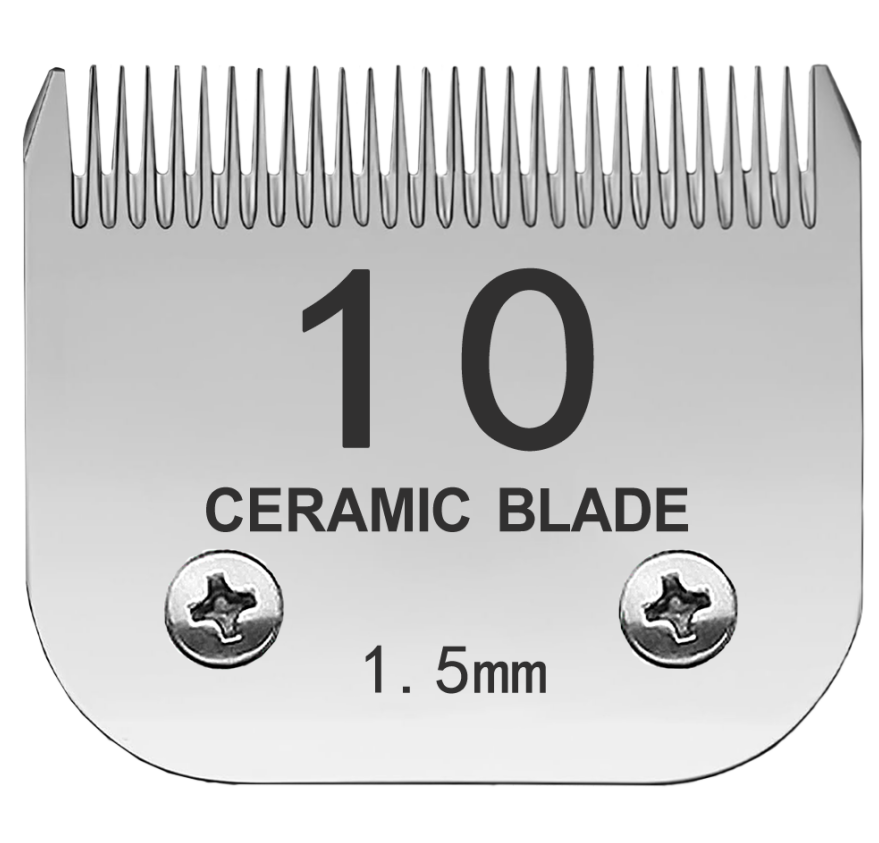 Wahl 用KM2 KM5 KM10 A5バリカン用10Fブレード着脱式ペット犬用バリカンブレード 10 SILVER HOLLOW
