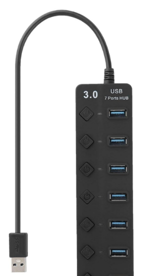 7ポートハブ、Usb3.0チップ理論上の最大速度は5Gb / Sパッケージサイズ9.3X5.3X0.8インチに達することができます