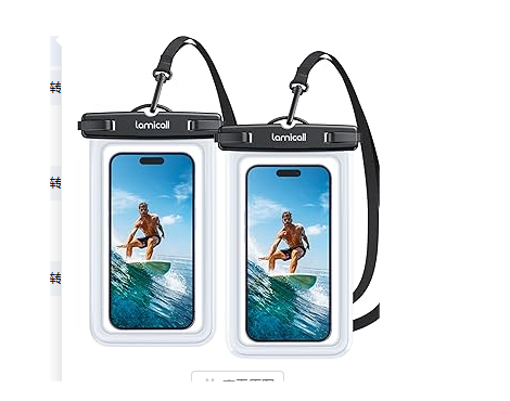 スマホ防水ケース 2枚セット Lamicall公式 スマホ 防水 ケース カバー IPX8 完全防水 プール 海 温泉 お風呂 水泳 釣り 水中撮影 夏 顔認証 ストラップ 首かけ 携帯 アイホン iPhone 15 14 plus pro promax 13 mini 12 11 SE Xperia Galaxy Android