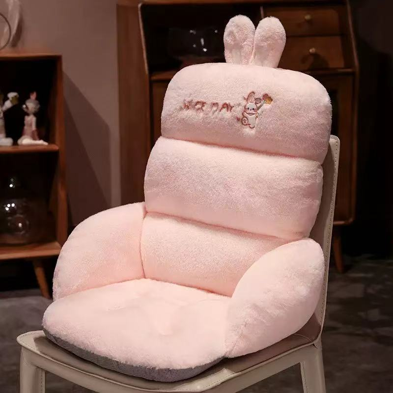 ティントンの夢 かわいい 厚みのあるチエアパッド 柔らかいお尻クッション オフィスチエアシ-トクッション ランバ-ウエストビロ- ホ-ムチエアクッション (65x55x35 CM/25.59