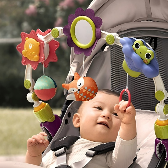 Babycare ベビーカー おもちゃ ジムメリー メリー チャイルドシート ベビラボ ぶら下げ ベビー 玩具 取り付け 車用 おでかけ ベッドメリー ぬいぐるみ 吊り下げ 新生活 鈴入り