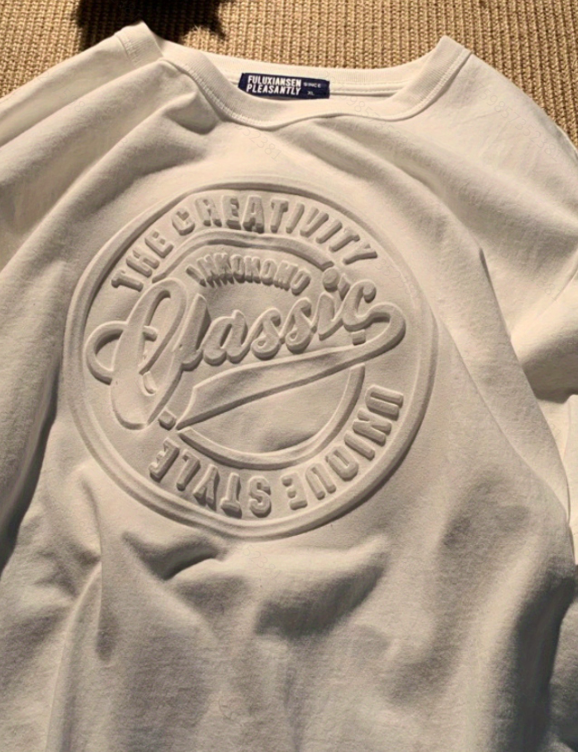 レディース ネイビーブルー レトロシックTシャツ - ヴィンテージ風 ルーズフィット カジュアルトップ 春/夏/秋用 洗濯機対応 ファッションベーシックTシャツ レディースTシャツ