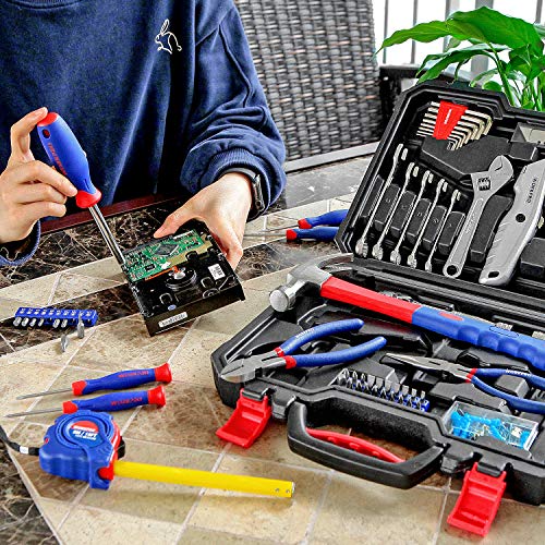 WORKPRO 160点 ホームツールセット 工具セット 家庭用 日曜大工 DIYセット 作業工具セット 家具の組み立て 住まいのメンテナンス用 修理 道具セット 便利な収納ケース付き_銘哲商事株式会社_中国仕入王