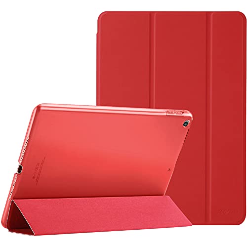 ProCase iPad 9.7インチケース 2018 iPad 第6世代ケース／2017 iPad 第5世代ケース - 超薄型軽量スタンドケース 半透明・つや消し背面 スマートカバー Apple iPad 9.7インチ用 iPad 9.7