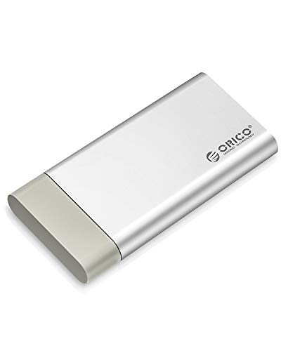 ORICO mSATA ケース SSD 変換ケース 直挿式デザイン MSATA3.0ケース USB3.0接続 UASP対応 SSD外付けケース TRIM指令 6Gbps 高速 防塵蓋付 超小型 外付けドライブケース アルミ製 シルバー