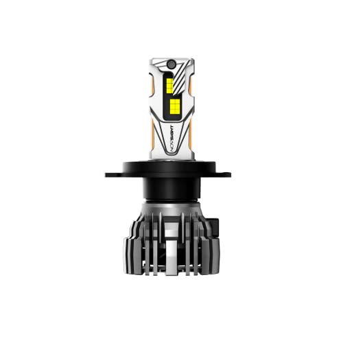 NOVSIGHT led ヘッドライト H4 hi/lo 140w(70w*2) 30000lm(15000lm*2) 車検対応 6500k DC 9V-32V 車 バイク用 IP68 超高輝度 爆光 高性能バルブ 販売者2年保証 2個セット