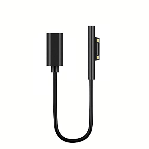 BOLWEO Surface Pro USB-C 充電ケーブル 15V 45W以上 PD充電対応 Surface Connect to USB-C充電 Surface Pro 6/ Pro 5/ Pro 4/ Pro 3/ Surface Go/Surface Book/Surface Laptop対応 USB-C充電 (黒)