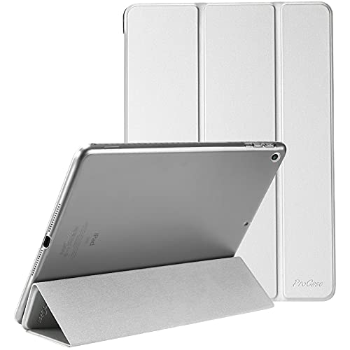 ProCase iPad 9.7インチケース 2018 iPad 第6世代ケース／2017 iPad 第5世代ケース - 超薄型軽量スタンドケース 半透明・つや消し背面 スマートカバー Apple iPad 9.7インチ用 iPad 9.7