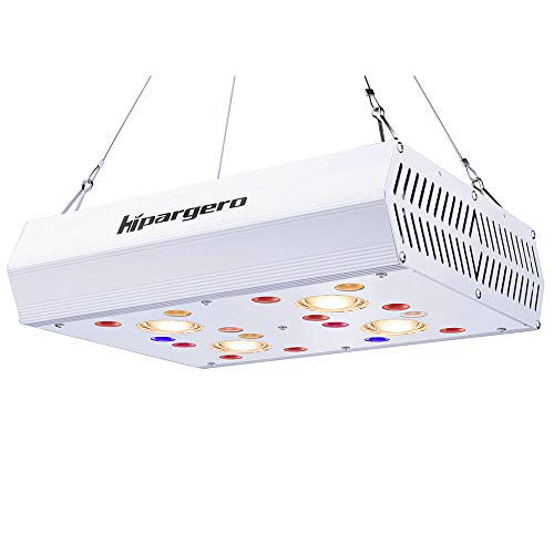 Hipargero HG800 LED植物育成ライト UVとIRを含むフルスペクトル植物ライト3000KのCOBおよび3W 社製LEDチップ 植物育成用ledライト屋内観葉植物ライト，野菜と花の水耕栽培ライト 2つのスイッチ 三種類照明モード長寿命50000時間 (800)