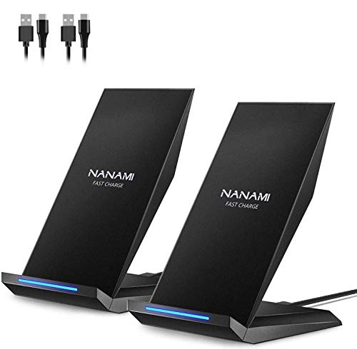 「2台セット」NANAMI ワイヤレス充電器 置くだけ充電 USB Type-Cポート搭載 7.5W/10W/15W Qi認証 iPhone 14/14 Pro(Max)/14 Plus/13/13 Pro(Max)/13 Mini/12/12 Pro/SE(第二世代)/11(Pro)/Xs/XR/Xs Max/X/8(Plus)、 Galaxy S23(Ultra)/S22(Ultra)/S21(+)/S20 /S10(+)/S9(+)/S8(+)/Note 20、Xperia1 Ⅳ/Ⅲ/Ⅱ/XZ3 な