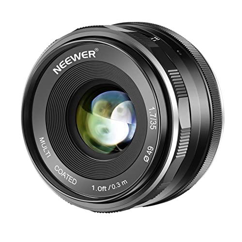 NEEWER NW-E-35-1.7 35mm F/1.7手動フォーカスプライム固定レンズ【並行輸入品】