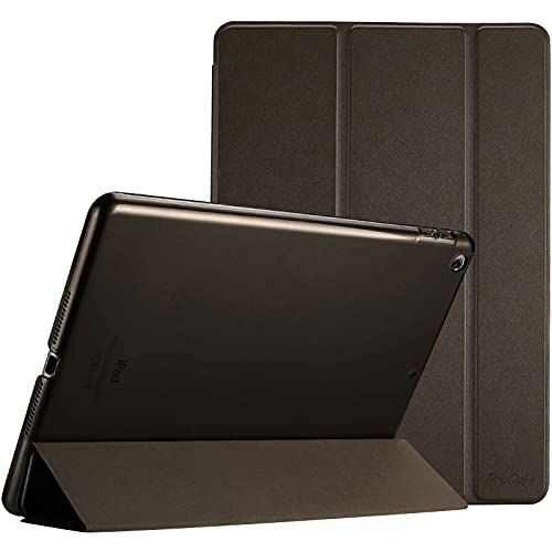 ProCase iPad 9.7インチケース 2018 iPad 第6世代ケース／2017 iPad 第5世代ケース - 超薄型軽量スタンドケース 半透明・つや消し背面 スマートカバー Apple iPad 9.7インチ用 iPad 9.7