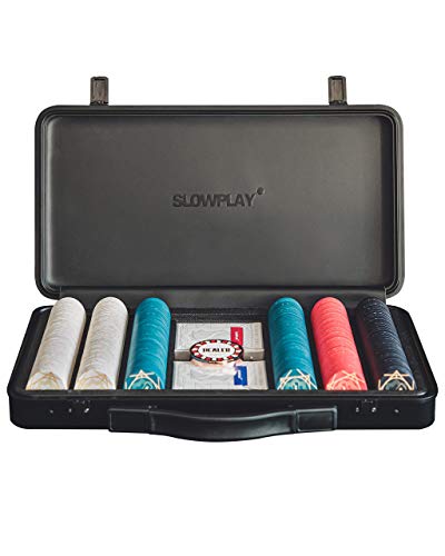 SLOWPLAY Nash Ceramic Poker Chips Set | Nashセラミックポーカーチップセット (39mm, 300枚（数字表記なし))