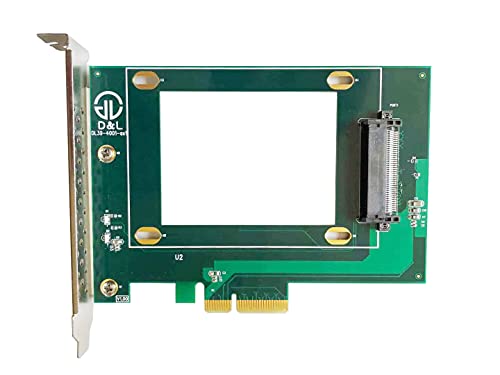 Dilinker U.2 から PCIe アダプター - x4 PCIe - 2.5インチ U.2 NVMe SSD用 - SFF-8639 PCIe アダプター - U.2 SSD - PCIe SSD - U.2 ドライブ(PEX4SFF8639)