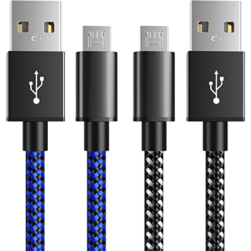 充電 Micro USB ケーブル 3m 【2本セット】 ナイロン編み 高耐久素材/急速充電/高速したデータ転送 DUALSHOCK4 Xbox Galaxy Xperia Android各種 電子書類 その他Micro USB 機器対応