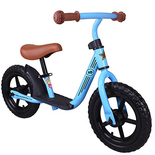 JOYSTAR ペダルなし自転車 2、3、4、5歳 キックバイク 12インチ 幼児用 子供用自転車 ランニングバイク 誕生日プレゼント 子供のギフト バランス感覚養成 軽量 コンパクト キッズバイク 贈り物 高さ調節可能 スポーツモデル 男の子 女の子 ピンク ブルー グリーン