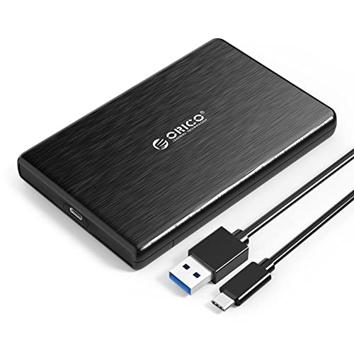 ORICO 2.5インチ HDDケース USB-C 3.1 GEN1 SSDケース SATA3.0 ハードディスクケース 4TBまで容量対応 9.5mm/7mm の HDD/SSD 対応 UASPサポート 外付ドライブケース 工具不要 指紋防ぐ テレビ/PS4/ PS3/ XBox等適用 12ヶ月保証