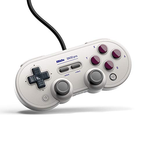 8bitdo SN30 Pro USBゲームパッド有線ゲームコントローラ用 Windows/Steam/ラズベリーパイ/Switch (G Classic エディション)