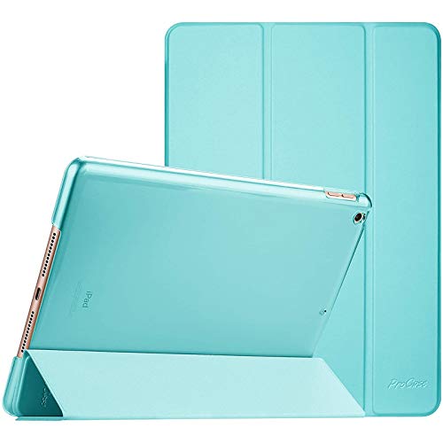 ProCase (プロケース) iPad 10.2ケース iPad 第9世代 2021 / iPad 第8世代 2020/ iPad 第7世代 2019用ケース スリムスタンド ハードバックシェル スマートカバー保護ケース iPad 10.2インチ用 アクア