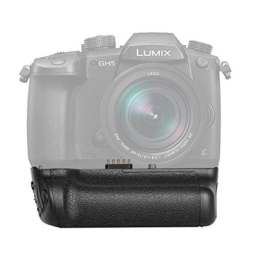 Neewer DMW-BGGH5用縦型バッテリーグリップ交換品、 Panasonic LUMIX GH5ミラーレスカメラに適応 1個DMW-BLF19E リチウムイオンバッテリーでワークする（バッテリーなし）