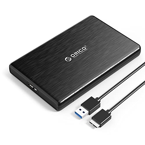 ORICO 2.5インチ HDD / SSD ケース USB3.0接続 SATA 3.0 ハードディスクケース UASP対応 4TBまで 9.5mm/7mm厚両対応 工具不要 指紋防ぐ 2189U3