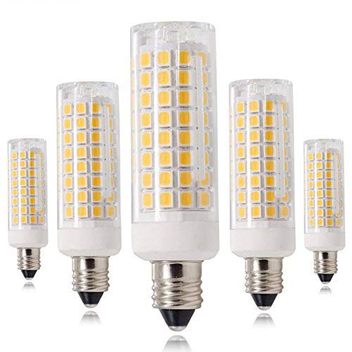 HXLED 新型 E11口金 LED電球, 7W 電球色 110V 可調光 E11電球, 730LM 70Wハロゲンランプ相当 (5個入り)