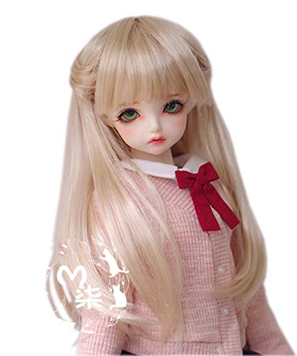 ABUNDANTDOODS ドール用 ウィッグ フィギュア 人形用 BJD ゴールド (1/4ドール)