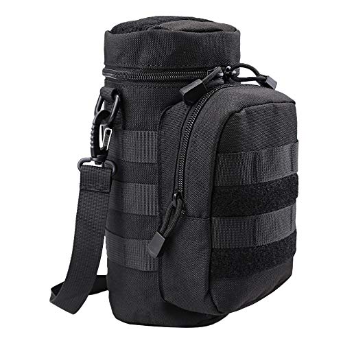 [JETEDC] ジェットイデイシイ MOLLE ケトルバッグ ウォーターボトルバッグ 釣り 小物入り (黑-新)