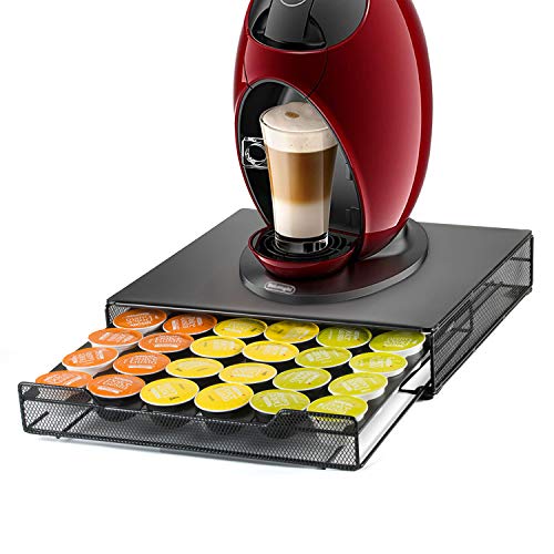 HiveNets Dolce Gusto ポッドホルダー コーヒーマシン メタルカプセル収納引き出し 36個