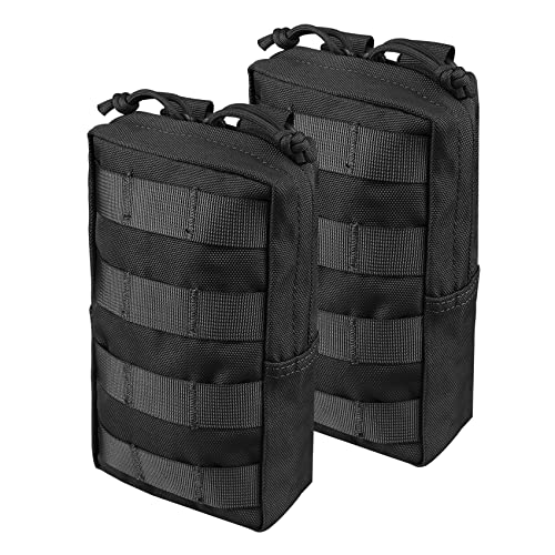 molle ポーチ・バック サバゲーポーチ・バッグ バックパック (ブラック(2個入り))