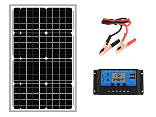 SAYA 40W ソーラーパネル 20A 12vソーラーコントローラー 太陽光モジュール