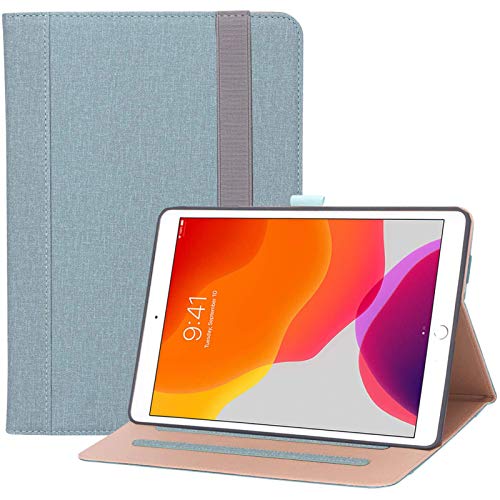 ProCase iPad 9/8/7 ケース 10.2インチ, ビンテージデザイン スタンド機能 ファイルポケット付き 対応端末： iPad 10.2