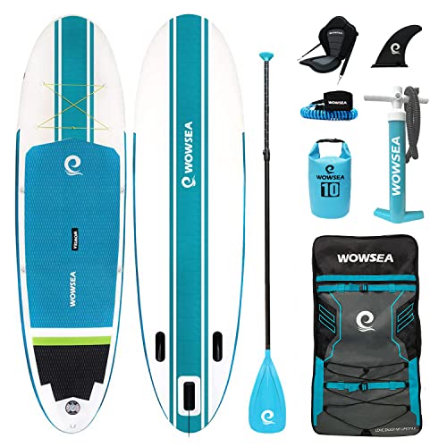 WOWSEA Bluesky B2 SUP サップ インフレータブル スタンドアップパドルボード カヤックシート付き 積載重量130-150kg 安定性 滑り止め ヨガ 釣り マリンスポーツ 海 (10.6)