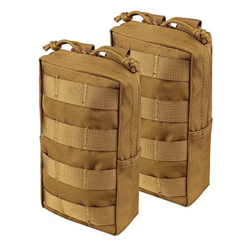 JETEDC（ジェットイデイシイ）molle ポーチ・バッグ サバゲーポーチ・バッグ バックパック (クリーム(2個入り))