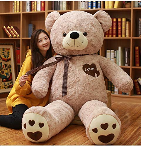 BEARS'HOMEぬいぐるみ　くま　クマ　 熊　テディベア　コストコ　抱き枕　クッション　誕生日プレゼント　ピンク (ブラウン, 150cm)