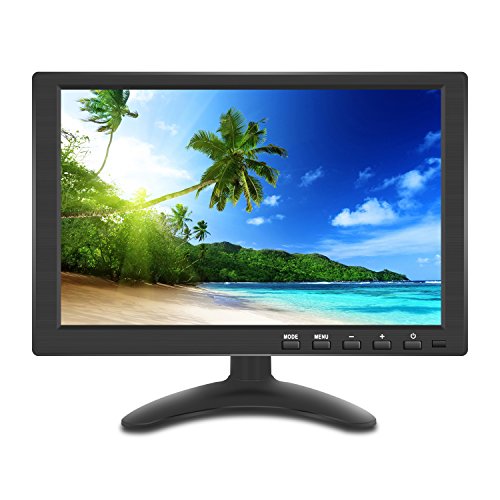 10.1インチ 液晶 小型 モニター IPS 1280*800 全視野 サブ ディスプレイ HDMI USB VGA BNC AV 多様接続 日本語メニュー スピーカ内蔵 モバイル モニター