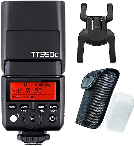 【正規品 技適マーク付き日本語説明書付】Godox Thinklite TTL TT350C ミニカメラフラッシュ高速1 / 8000s GN36 DSLR Canon Cameras,5D Mark III 80D 7D 760D 60D 600D 30D 100D 1100D Cameras シリーズ [並行輸入品]