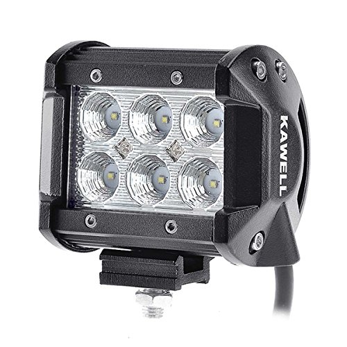 KAWELL 18W ワークライト 作業灯 led 広角タイプ 投光器 led CREE製 1260LM 6000K 防水防塵 12v/24v 汎用