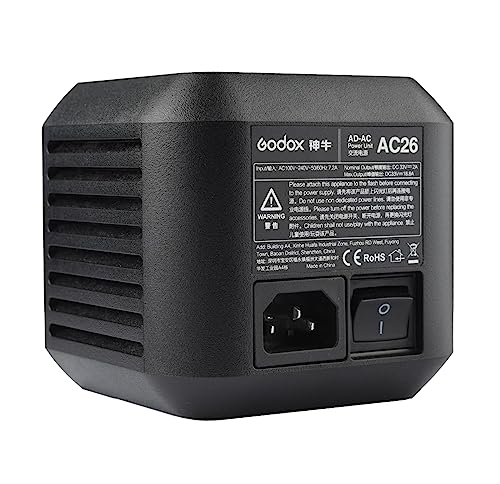 Godox AC-26電源アダプターユニット5Mケーブル付きGodox AD600Proスピードライト専用 [並行輸入品]