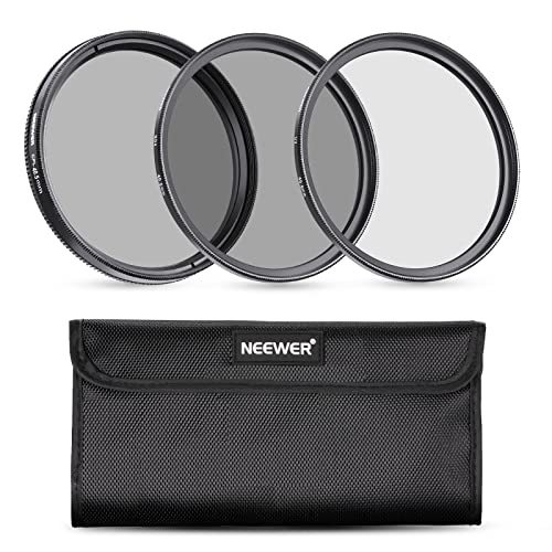 NEEWER 40.5mmフィルターセット UV+CPL+ND4フィルター 収納バッグとクリーニングクロス付き HD光学ガラス アルミ合金製 超薄枠 Φ40.5mmカメラレンズに対応