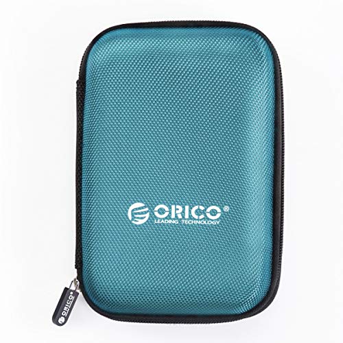 ORICO 2.5インチ ハードディスク 収納 ケース ポータブル HDD 保護ケース SSD本体/ケーブル 小物収納 擦り傷防止 防塵 耐衝撃 2.5型 SSD 収容 ケース ブルー PHD-25